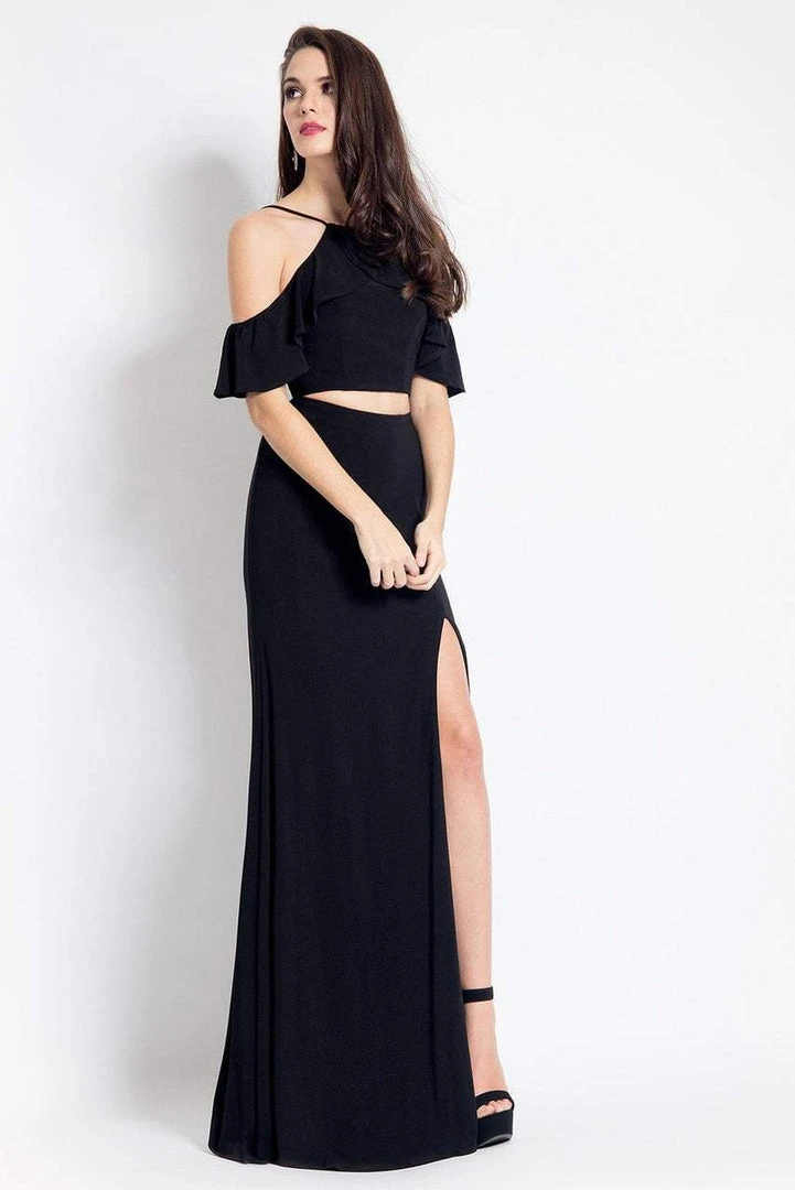 Rachel Allan - 6197 Two-Piece Ruffled Off Shoulder Dress 3 Rachel Allan - 6197 Two-Piece Ruffled Off Shoulder Dress
