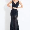 Rachel Allan - 6213 Two Piece Lace V-Neck Gown 2 Rachel Allan - 6213 Two Piece Lace V-Neck Gown