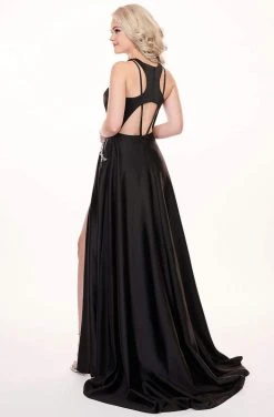 Rachel Allan - 6405 Halter Neck And Shorts With Overlay Prom Dress