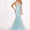 Rachel Allan - 6409 Sequined Deep V-neck Tulle Mermaid Dress Formal Gowns 2 Rachel Allan - 6409 Sequined Deep V-neck Tulle Mermaid Dress Formal Gowns