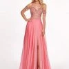 Rachel Allan - 6411 Beaded Embellished 2-Piece Cold Shoulder Prom Gown 2 Rachel Allan - 6411 Beaded Embellished 2-Piece Cold Shoulder Prom Gown
