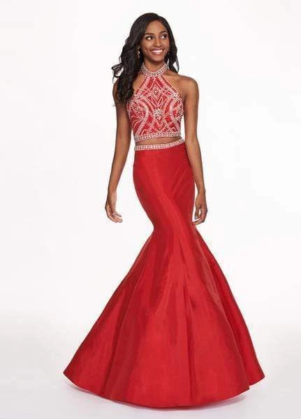 Rachel Allan - 6418 Two-Piece Crystal Bodice Trumpet Gown Formal Gowns 6 Rachel Allan - 6418 Two-Piece Crystal Bodice Trumpet Gown Formal Gowns