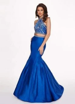 Rachel Allan - 6418 Two-Piece Crystal Bodice Trumpet Gown Formal Gowns 18 Rachel Allan - 6418 Two-Piece Crystal Bodice Trumpet Gown Formal Gowns