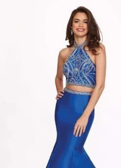 Rachel Allan - 6418 Two-Piece Crystal Bodice Trumpet Gown Formal Gowns 20 Rachel Allan - 6418 Two-Piece Crystal Bodice Trumpet Gown Formal Gowns