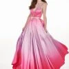 Rachel Allan - 6425 Beaded Halter Neck Ombre Mikado A-Line Gown Formal Gowns 1 Rachel Allan - 6425 Beaded Halter Neck Ombre Mikado A-Line Gown Formal Gowns