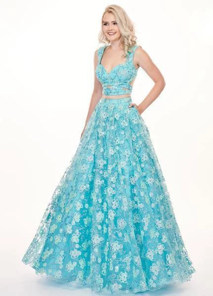 Formal Gowns Rachel Allan - 6467 Sequined Two-Piece Sweetheart Bodice Gown 3 Formal Gowns Rachel Allan - 6467 Sequined Two-Piece Sweetheart Bodice Gown