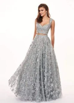 Formal Gowns Rachel Allan - 6467 Sequined Two-Piece Sweetheart Bodice Gown 9 Formal Gowns Rachel Allan - 6467 Sequined Two-Piece Sweetheart Bodice Gown
