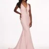 Rachel Allan - 6472 Deep V-neck Jersey Trumpet Dress With Train 2 Rachel Allan - 6472 Deep V-neck Jersey Trumpet Dress With Train