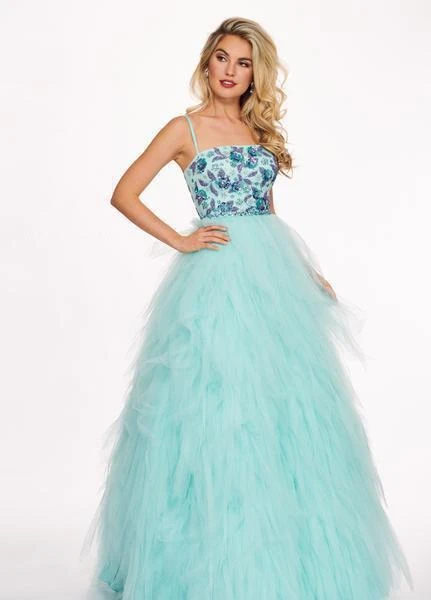 Formal Gowns Rachel Allan - 6479 Floral Beaded Layered Tulle Ballgown 3 Formal Gowns Rachel Allan - 6479 Floral Beaded Layered Tulle Ballgown