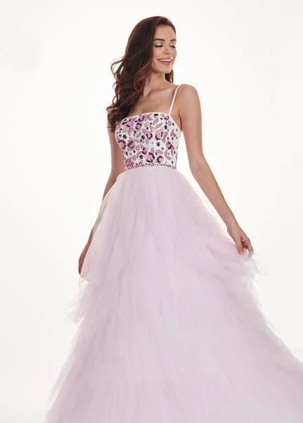 Formal Gowns Rachel Allan - 6479 Floral Beaded Layered Tulle Ballgown 6 Formal Gowns Rachel Allan - 6479 Floral Beaded Layered Tulle Ballgown