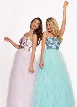 Formal Gowns Rachel Allan - 6479 Floral Beaded Layered Tulle Ballgown 11 Formal Gowns Rachel Allan - 6479 Floral Beaded Layered Tulle Ballgown