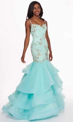 Formal Gowns Rachel Allan - 6485 Embellished Sweetheart Tiered Mermaid Gown 11 Formal Gowns Rachel Allan - 6485 Embellished Sweetheart Tiered Mermaid Gown