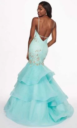 Formal Gowns Rachel Allan - 6485 Embellished Sweetheart Tiered Mermaid Gown 12 Formal Gowns Rachel Allan - 6485 Embellished Sweetheart Tiered Mermaid Gown