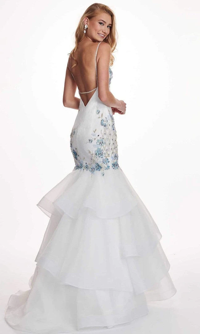 Formal Gowns Rachel Allan - 6485 Embellished Sweetheart Tiered Mermaid Gown 9 Formal Gowns Rachel Allan - 6485 Embellished Sweetheart Tiered Mermaid Gown