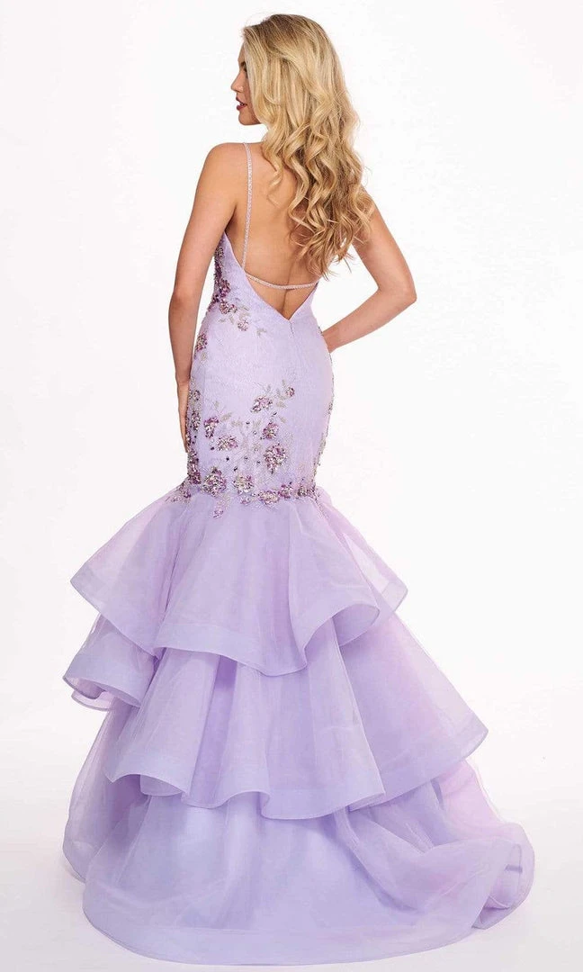 Formal Gowns Rachel Allan - 6485 Embellished Sweetheart Tiered Mermaid Gown 4 Formal Gowns Rachel Allan - 6485 Embellished Sweetheart Tiered Mermaid Gown