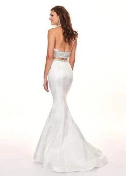 Rachel Allan - 6511 Beaded Halter Taffeta Two-Piece Mermaid Gown Formal Gowns 24 Rachel Allan - 6511 Beaded Halter Taffeta Two-Piece Mermaid Gown Formal Gowns