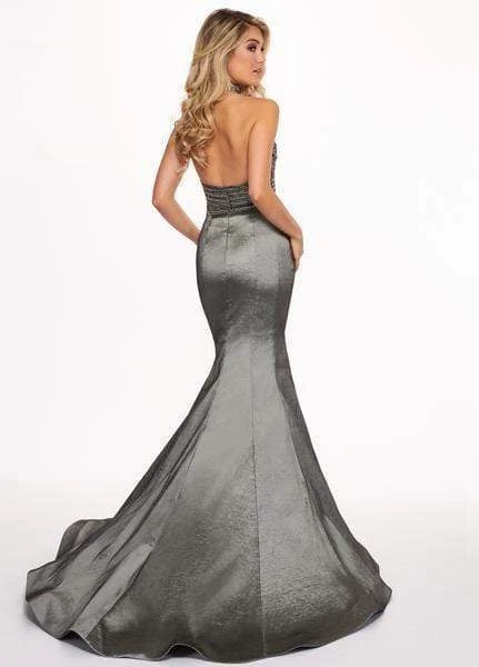 Rachel Allan - 6511 Beaded Halter Taffeta Two-Piece Mermaid Gown Formal Gowns 4 Rachel Allan - 6511 Beaded Halter Taffeta Two-Piece Mermaid Gown Formal Gowns