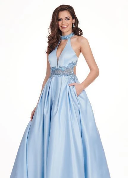 Rachel Allan - 6528 Beaded Midriff Cutout Bodice Gown Formal Gowns 4 Rachel Allan - 6528 Beaded Midriff Cutout Bodice Gown Formal Gowns