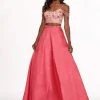 Rachel Allan - 6534 Two Piece Beaded Taffeta Ballgown Formal Gowns