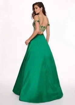 Rachel Allan - 6534 Two Piece Beaded Taffeta Ballgown Formal Gowns