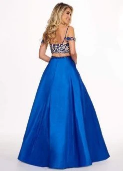 Rachel Allan - 6534 Two Piece Beaded Taffeta Ballgown Formal Gowns