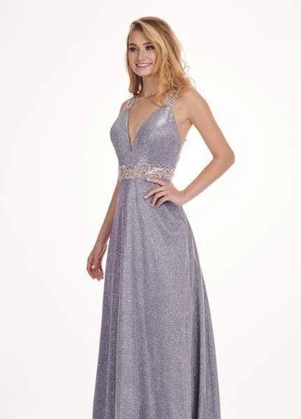 Formal Gowns Rachel Allan - 6547 Beaded Glitter Jersey A-Line Gown 4 Formal Gowns Rachel Allan - 6547 Beaded Glitter Jersey A-Line Gown