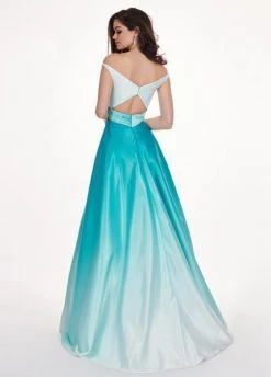 Rachel Allan - 6552 Two Piece Plunging Off-Shoulder A-line Dress 9 Rachel Allan - 6552 Two Piece Plunging Off-Shoulder A-line Dress