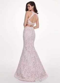 Rachel Allan - 6578 Two-Piece Floral Beaded Lace Mermaid Gown Formal Gowns