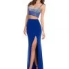 Rachel Allan - 6599 Beaded Sweetheart Dress With Slit 2 Rachel Allan - 6599 Beaded Sweetheart Dress With Slit