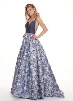 Rachel Allan - 6602 Ruched Sweetheart Floral Ballgown