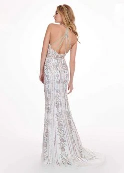 Rachel Allan - 6625 Beaded Strappy Open Back Evening Dress Formal Gowns 9 Rachel Allan - 6625 Beaded Strappy Open Back Evening Dress Formal Gowns