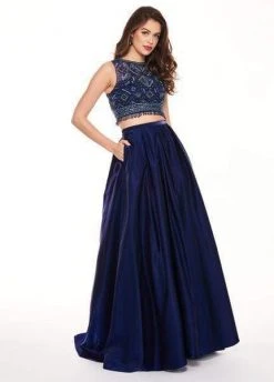 Rachel Allan - 6632 Two Piece Illusion Jewel Ballgown Formal Gowns