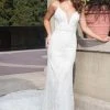 Rachel Allan Bridal - Embroidered Plunging Bridal Dress M627 - 1 Pc White In Size 4 Available Formal Gowns 1 Rachel Allan Bridal - Embroidered Plunging Bridal Dress M627 - 1 Pc White In Size 4 Available Formal Gowns