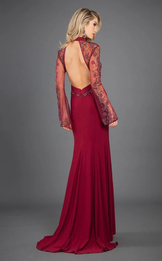 Formal Gowns Rachel Allan Couture - 8266 Long Sleeve Embellished High Neck Gown 6 Formal Gowns Rachel Allan Couture - 8266 Long Sleeve Embellished High Neck Gown