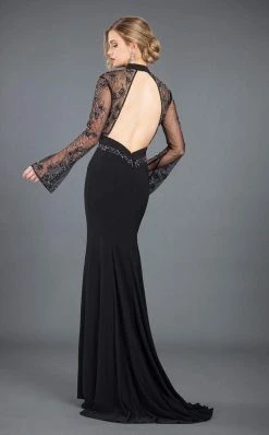 Formal Gowns Rachel Allan Couture - 8266 Long Sleeve Embellished High Neck Gown 7 Formal Gowns Rachel Allan Couture - 8266 Long Sleeve Embellished High Neck Gown
