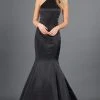 Rachel Allan Couture - 8280 Halter Matte Satin Mermaid Dress