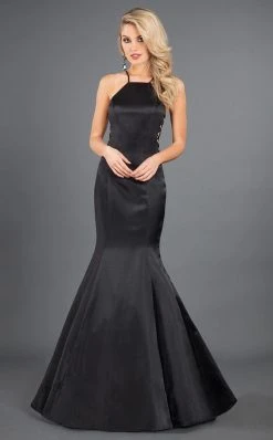 Rachel Allan Couture - 8280 Halter Matte Satin Mermaid Dress