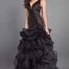 Formal Gowns Rachel Allan Couture - 8341 Deep V-neck Ruffled Organza Mermaid Gown 1 Formal Gowns Rachel Allan Couture - 8341 Deep V-neck Ruffled Organza Mermaid Gown