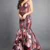 Formal Gowns Rachel Allan Couture - 8357 Plunging V Neck Trumpet High-Low Gown 1 Formal Gowns Rachel Allan Couture - 8357 Plunging V Neck Trumpet High-Low Gown