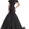 Formal Gowns Rachel Allan Couture - 8430 Off-Shoulder Ruffled Trumpet Dress