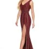 Rachel Allan Couture - 8432 V-Neckline Sequin And Bead Sheath Dress Formal Gowns 1 Rachel Allan Couture - 8432 V-Neckline Sequin And Bead Sheath Dress Formal Gowns