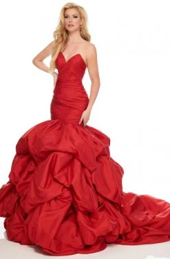 Rachel Allan Couture - 8445 Sweetheart Ruched Mermaid Dress Formal Gowns