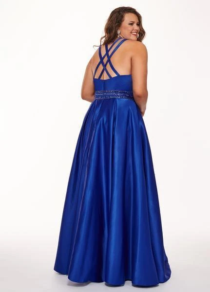 Formal Gowns Rachel Allan Curves - 6674 Brooch Accented Keyhole Cutout A-Line Gown 7 Formal Gowns Rachel Allan Curves - 6674 Brooch Accented Keyhole Cutout A-Line Gown