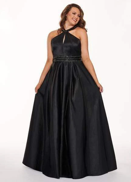Formal Gowns Rachel Allan Curves - 6674 Brooch Accented Keyhole Cutout A-Line Gown 3 Formal Gowns Rachel Allan Curves - 6674 Brooch Accented Keyhole Cutout A-Line Gown