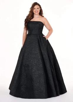 Rachel Allan Curves - 6679 Folded Strapless Ballgown Formal Gowns