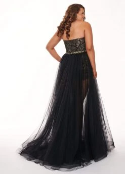 Rachel Allan Curves - 6692 Lace Romper With Tulle Skirt Overlay Plus Size Dresses 10 Rachel Allan Curves - 6692 Lace Romper With Tulle Skirt Overlay Plus Size Dresses