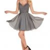 Cocktail Dresses Rachel Allan Homecoming - 4100 Applique Plunging V-neck Chiffon Dress