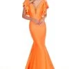 Formal Gowns Rachel Allan Homecoming - 4150 Deep V-neck Jersey Mermaid Dress 2 Formal Gowns Rachel Allan Homecoming - 4150 Deep V-neck Jersey Mermaid Dress