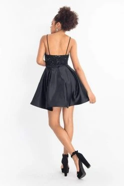 Rachel Allan LBD - L1207 Beaded Sweetheart Romper With Satin Overskirt Cocktail Dresses 7 Rachel Allan LBD - L1207 Beaded Sweetheart Romper With Satin Overskirt Cocktail Dresses