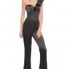 Rachel Allan LBD - L1238 Embellished Ruffled One Shoulder Jumpsuit 2 Rachel Allan LBD - L1238 Embellished Ruffled One Shoulder Jumpsuit